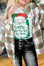 Load image into Gallery viewer, Green &amp; Brown Plaid Shacket
