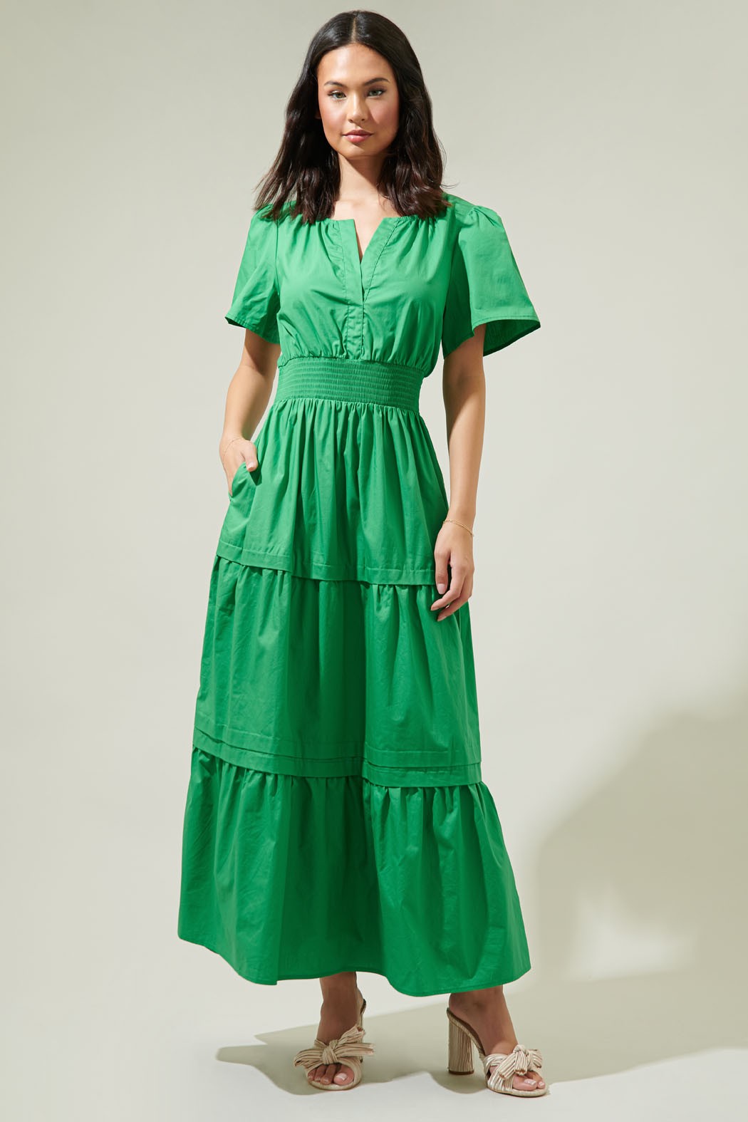 Lucky Day Dress in Kelly Green