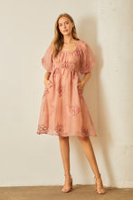 Load image into Gallery viewer, Organza Puff Sleeve Dress
