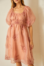 Load image into Gallery viewer, Organza Puff Sleeve Dress
