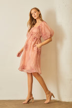 Load image into Gallery viewer, Organza Puff Sleeve Dress
