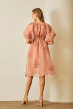 Load image into Gallery viewer, Organza Puff Sleeve Dress
